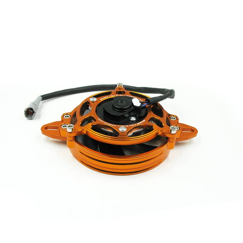 OTOM Oil Cooler Water Cooler New Electric Radiator Cooling Fan for 150cc 200cc 250cc Dirt Pit Bike Motorcycle ATV Quad Motocross (Orange Set) - Image 5